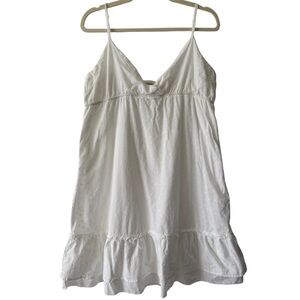 So Wear It Declare It 100% Cotton White Babydoll Dress